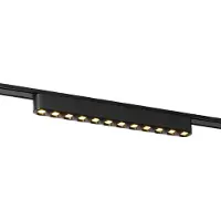 QAZQA Moderne sort loftslampe til skinnesystem 1-faset 12W 3000K - Magnetic Puntua