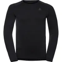 Odlo Performance Warm BL Top crew neck langærmet - grafitgrå, størrelse L
