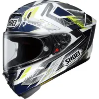 Shoei X-SPR Pro Escalate TC-2 Integralhjelm Blå/Hvid/antracit/Gul XS