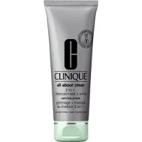 Clinique All About Clean 2-In-1 Charcoal Mask Plus Scrub for Women 3.4oz