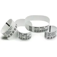 Zebra Technologies Zebra Z-Band Direct Adult Size - Polypropylen (PP) - klæbemiddel - 25.4 x 279.4 mm 1050 stk. (6 rulle(r) x 175 armbånd - for Zebra HC100, HC100 Patient I.D. Solution