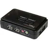 StarTech.com 2-ports Usb Kvm-switch Med Lyd Og Kabler