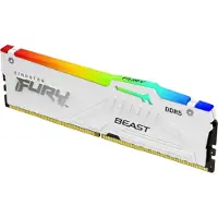 Kingston FURY Beast RGB - DDR5 - sæt - 64 GB: 2 x 32 GB - DIMM 288-PIN - 6000 MHz / PC5-48000 - CL30 - 1.4 V - ikke bufferet - on-die ECC - hvid