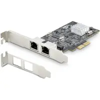 StarTech.com 2-Port 2.5Gbps NBASE-T PCIe Network Card Intel I225-V Dual-Port Computer Network Card Multi-Gigabit NIC PCI Express Server LAN Card Desktop Ethernet Interface