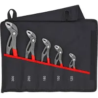 Knipex Cobra - Tunge og rilletangssæt - 5 stykker - i foldepose