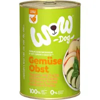 Wow | Mono-protein hundefoder | 400g dåse - Gemüse Obst - Grøntsager og frugter 400g