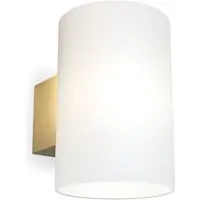 Herstal Evoke væglampe large Satin brass-opalglas