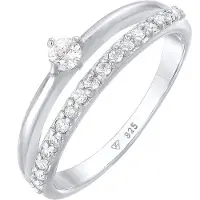Elli Ring sølv / transparent