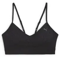 Puma MOVE CLOUDSPUN AOP Bra Women, Clothing, Black, L