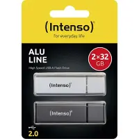 Intenso Alu Line Pack 2x32gb 2.0 Usb-nøgle