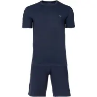 Emporio Armani Pyjamas kort marin / grå
