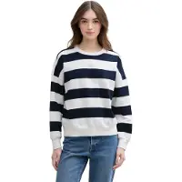 Tom Tailor DENIM Sweatshirt navy / hvid