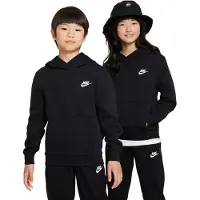 Nike Sweatshirt 'Club Flc' sort / hvid
