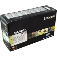 Lexmark Tonerkassette sort 6.000 sider Prebate 12A7405 Modsvarer: N/A