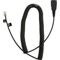 Jabra -kabelforlænger, QD til RJ10, spiralsnoet, 0,5 m