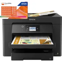 Epson WorkForce WF-7830DTWF - Multifunktionsprinter - farve - blækprinter - A3 (297 x 420 mm) (original) - A3 (medie) - op til 25 spm (udskriver) - 500 ark - 33.6 Kbps - USB 2.0, LAN, Wi-Fi(n)