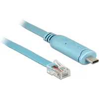 DeLOCK - Serielt kabel - 24 pin USB-C (han) til RJ-45 (han) - 3 m - EIA-232 - blå