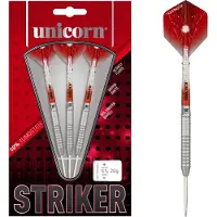 Unicorn Unisex's STRIKER TYPE 1 80% TUNGSTEN STÅL TIPS DART, Rød, 22g