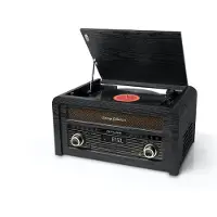 Muse MT-115 W, Sort, Guld, 33,45,78 rpm, Dreje, FM, CD, CD-R, CD-RW, J-formet tonearm