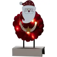 Konstsmide Julemand Juledekoration i træ og bomuld 6 LED