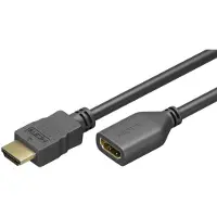Goobay HDMI 2.0 Forlængerkabel med Ethernet - 3m