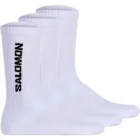 Salomon - Sokker - Socks Everyday Crew 3-Pack White White til UnisexBomuld - Størrelse 39-41 - Hvid