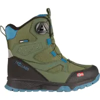 TROLLKIDS Snowboots 'Kirkenes' himmelblå / oliven / sort