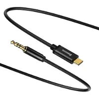 Baseus M01 USB-C / 3.5mm Lydkabel - 1.2m - Sort