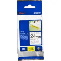 Brother Tape sort/hvid tze s251 24 mm stærk klæb