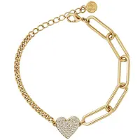 Victoria Hyde Armbånd 'Romantic night' guld / transparent