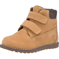 Timberland Timberlandtil drenge. TB1A127M2311 Brune Poley Pine ankelstøvler i læder (22), Fast, Velcro, Casual, børnetøj