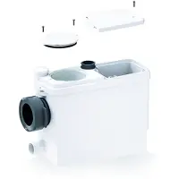 Dansk vvs import Sanipack afløbspumpe for væghængt wc/håndvask/brusekabine/bidet