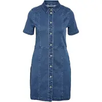 Noisy May Kjole 'Nisa' blue denim