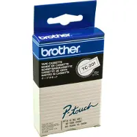 Brother - Sort - hvid - Rulle (1,2 cm) 1 rulle(r) etiketter - for P-Touch PT-15, PT-20, PT-6