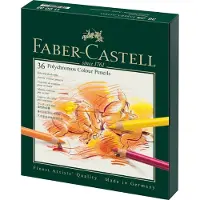 Faber Castell Polychromos - Farvet blyant - oliepastel - assorterede farver - 3.8 mm (pakke med 36)