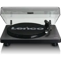 Lenco L-30BK pladespiller med USB-port til digitalisering af vinyl