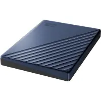 Western Digital WD My Passport Ultra WDBC3C0020BBL - Harddisk - krypteret - 2 TB - ekstern (bærbar) - USB 3.0 (USB-C stikforbindelse) - 256-bit AES - blå