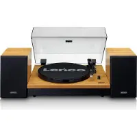 Lenco LS -300WD - Platenspeler träffade Bluetooth en Twee Externhögtalare Hout