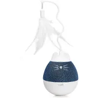 Catit Pixi Spinner legetøj til kat med fjer 8,5 x 24 cm hvid/grå