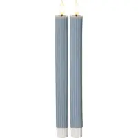 Star Trading LED antikke stearinlys blå 2st 25cm