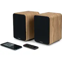 Thomson WS602DUO Bookshelf Speaker Set - Wood