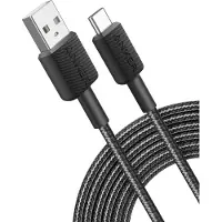 Anker 322 USB-A to USB-C Nylon cable - 1.8m - Black