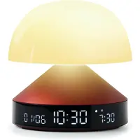 Lexon Mina Sunrise, Digital alarmur, Rund, Rød, LCD, Batteri, 5 V