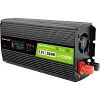 Green Cell - DC til AC inverter - DC 12 V - 500 watt - output-stikforbindelser: 1 - sort