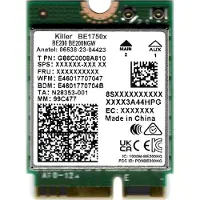 Intel Killer BE1750 Wi-Fi 7 2x2 + BT 5.4 / Without vPro