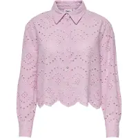 ONLY Bluse 'ONLValais' lyserød