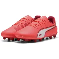 Puma KING MATCH FG/AG Football Boots Youth, Shoes, Glowing Red/White/Red Fire, 37.5