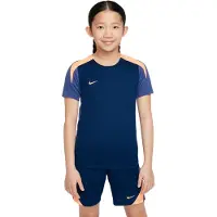 Nike Trænings T-Shirt Dri-FIT Strike - Navy/Lilla/Orange Børn, størrelse S: 128-137 cm