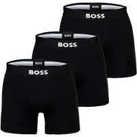 BOSS Boksershorts sort / hvid