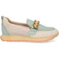 Hispanitas Hispanitastil kvinder. HV253948 Træningssko Kansas beige (38), Læder, Fast, 1-3 cm, Ingen, Casual, Flerfarvet